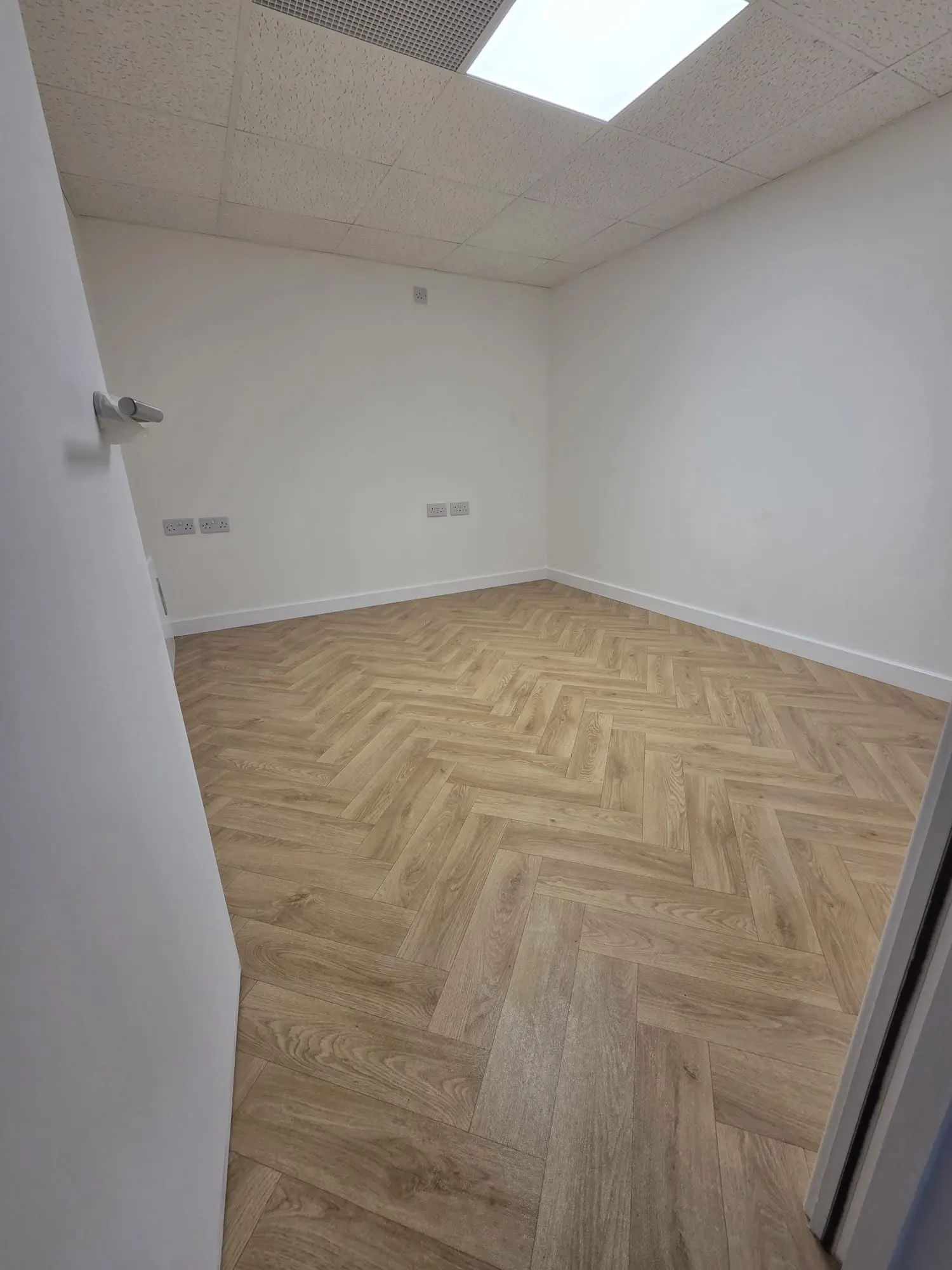 Herringbone Floor Install